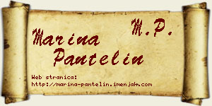 Marina Pantelin vizit kartica